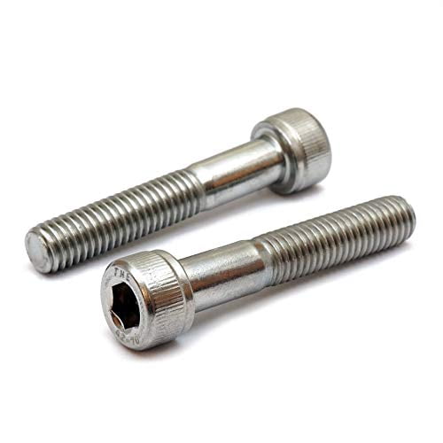 A2 Stainless Steel M4 x 40mm setscrew hex head bolt 4mm  50's 100's 200's 500's
